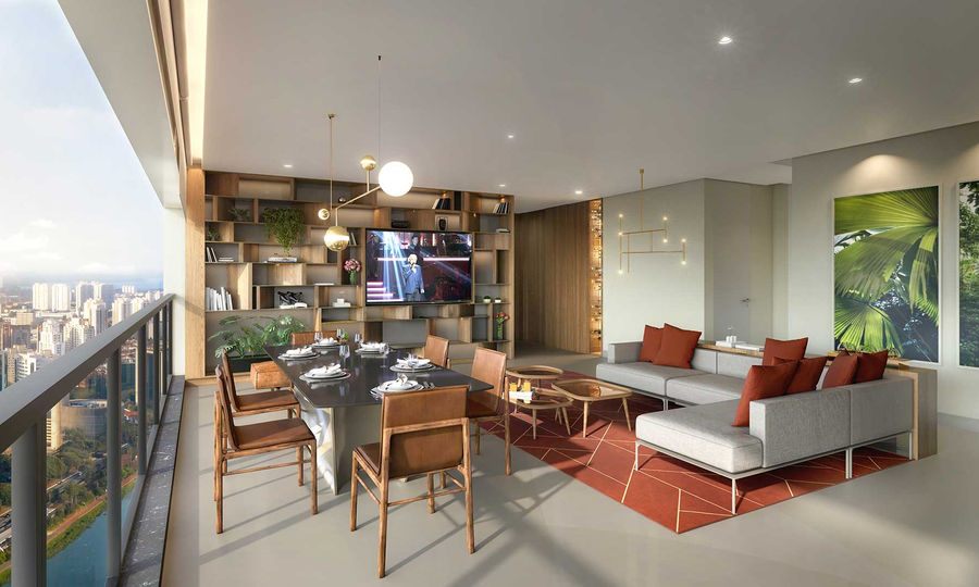Apartamento decorado do empreendimento Parque Global em São Paulo